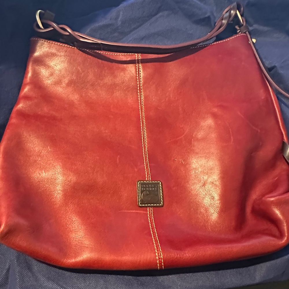 Wine leather Donny & Burke shoulder bag.